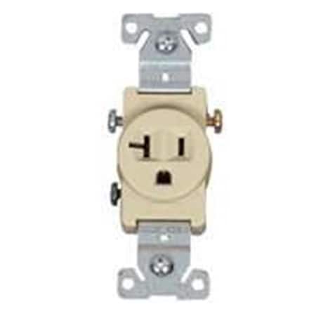 Eaton Wiring Devices 1877V-BOX Single Receptacle 125V - Ivory 4249983